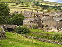 The village of Thwaite, Swaledale, in the Yorkshire Dales.