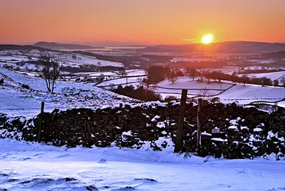 The Helm, Kendal, Cumbria -  winter sunset